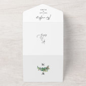 トロピカラフルカルサボテンの全結婚体 オールインワン招待状 (外側)