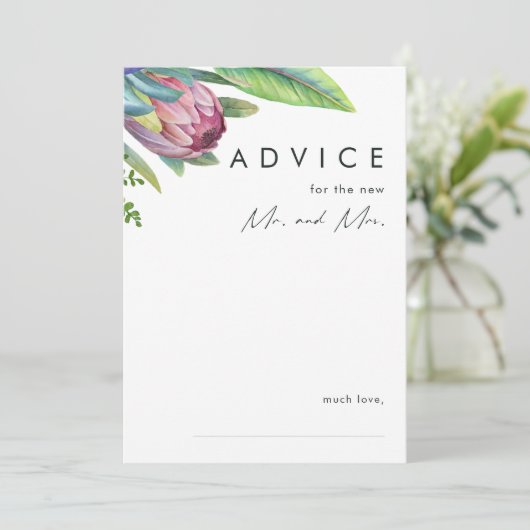 トロピカラフルカルフローラ結婚アドバイスカード アドバイスカード (スタンド正面)