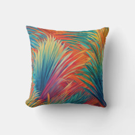 トロピカラフルカル離れのヤシの数々の葉色 クッション