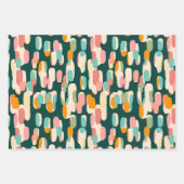 トロピカラフルカル:ビーチパームラッピング紙 ラッピングペーパーシート (正面2)