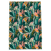 トロピカラフルカル：モンステラジャングル抱き枕 ミディアムペーパーバッグ (裏面)