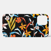 トロピカラフルッ離れク:暗い背景のパターン Case-Mate iPhoneケース (裏面 (横))