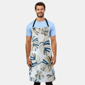 トロピカラフル葉カルモダン。 エプロン (着用した状態)
