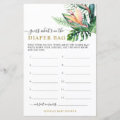 トロピカルおむつバッグシャワーゲーム (正面)