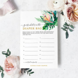 トロピカルおむつバッグシャワーゲーム