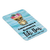 トロピカルおもしろいティキバーモノグラムのクルーズシップ マグネット (右側)