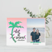 トロピカルおもしろいビーチクリスマスホリデーカード シーズンカード (スタンド正面)