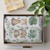 トロピカルお洒落ジャングルサファリ野生動物 薄葉紙 (ギフト)