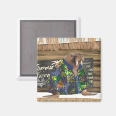 トロピカルお洒落ハワイアンセイウロスマリンライフ マグネット (正面/裏面)