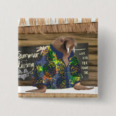 トロピカルお洒落ハワイアンセイウロスマリンライフ 缶バッジ (正面)