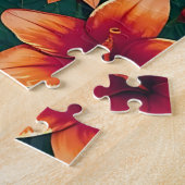 トロピカルかわいらしビーチシーンコースタルシーサイドアート ジグソーパズル (側面)