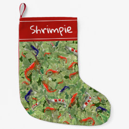 トロピカルさくらんぼエビ水中競技ペット水槽 スモールクリスマスストッキング