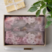 トロピカルさくらんぼブロッサム&ピンクフラミンゴスデクページ 薄葉紙 (ギフト)