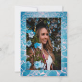 トロピカルな卒業プールパーティーのイベント 招待状 (裏面)