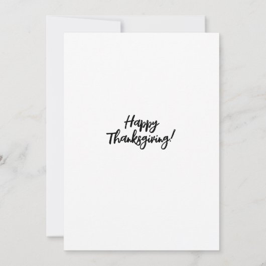 トロピカルな夕方の感謝祭の宴 招待状 (裏面)