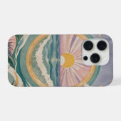 トロピカルな天界の海岸 iPhoneケース (裏面横)