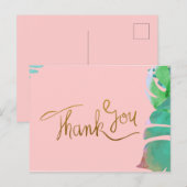トロピカルな感謝のポストカード ポストカード (正面/裏面)