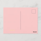 トロピカルな感謝のポストカード ポストカード (裏面)