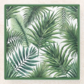 トロピカルな気分 ガラスコースター (正面)