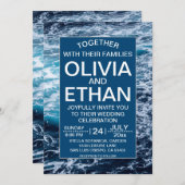 トロピカルな海の生き物 ウェディング招待状 招待状 (正面/裏面)