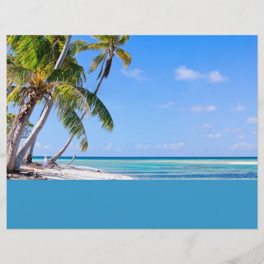 トロピカルな海岸 チラシ (正面)