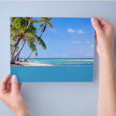 トロピカルな海岸 チラシ (手)