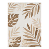 トロピカルな紅葉 – Japandi Poster-ミニマル Wall Art ポスター (正面)