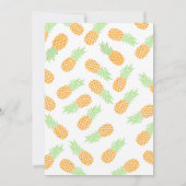 トロピカルな編集可能なサマー パーティー カード (裏面)