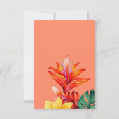 トロピカルな花々 出欠カード (裏面)