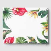 トロピカルな花と離れエレガントウェディング ゲストブック (裏面)