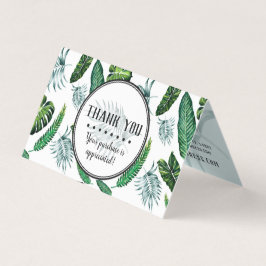 トロピカルな葉のパーム葉の&緑ありがとう