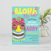 トロピカルな誕生日パーティーの招待状 招待状 (スタンド正面)