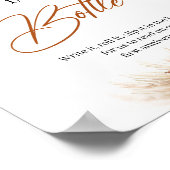 トロピカルな銅の錆びた花 メッセージ・イン・ア・ボトル ポスター (角)