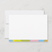 トロピカルな雰囲気 サンキューカード (裏面)