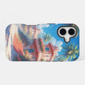 トロピカルな風景 iPhone 16ケース (裏面横)
