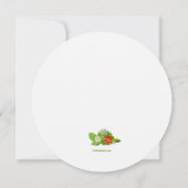 トロピカルな鳥と花のお知らせ 招待状 (裏面)