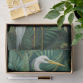 トロピカルの白いツルとエレガントクチナシ 薄葉紙 (ギフト)