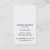 トロピカルはっきりしたモダンビジネスカード 名刺 (裏面)