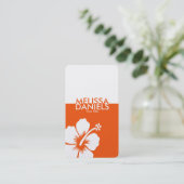 トロピカルはっきりしたモダンビジネスカード 名刺 (スタンド正面)