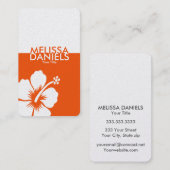 トロピカルはっきりしたモダンビジネスカード 名刺 (正面/裏面)