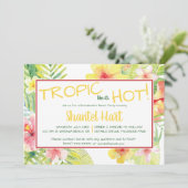 トロピカルみたいにホット！トロピカルをテーマにしたパーティー 招待状 (スタンド正面)