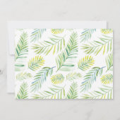 トロピカルみたいにホット！トロピカルをテーマにしたパーティー 招待状 (裏面)