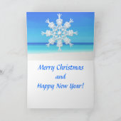 トロピカルをテーマにした「フォトクリスマスカードの追加」 シーズンカード (内部)