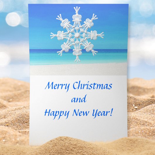 トロピカルをテーマにした「フォトクリスマスカードの追加」 シーズンカード