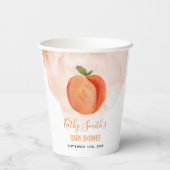 トロピカルアイスクリームフローラブライダルシャワー 紙コップ (裏面)