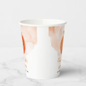 トロピカルアイスクリームフローラブライダルシャワー 紙コップ (左)