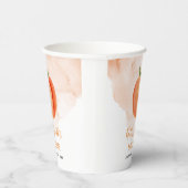 トロピカルアイスクリームフローラブライダルシャワー 紙コップ (右)