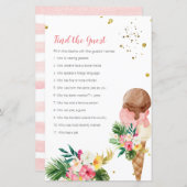 トロピカルアイスクリームブライダルを見つけるゲストゲーム (正面/裏面)