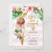 トロピカルアイスクリームブライダルシャワー招待  招待状 (正面)