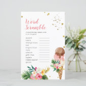 トロピカルアイスクリームワードスクランブルブライダルシャワー (スタンド正面)